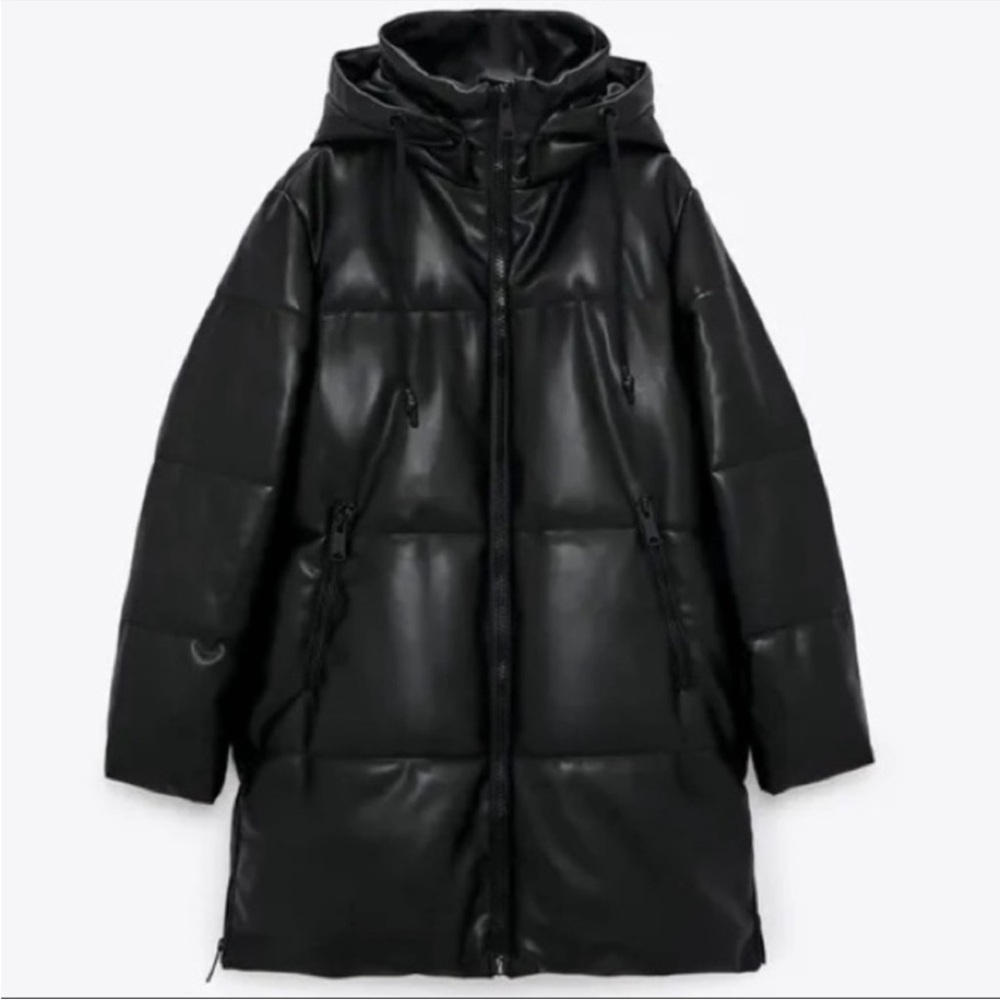 Zara Puffer Coat with Hood